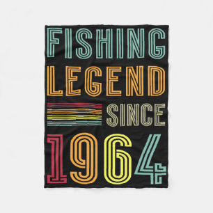 1964 Geboren Zum Geburtstag Fischer Retro Vintage Fleecedecke
