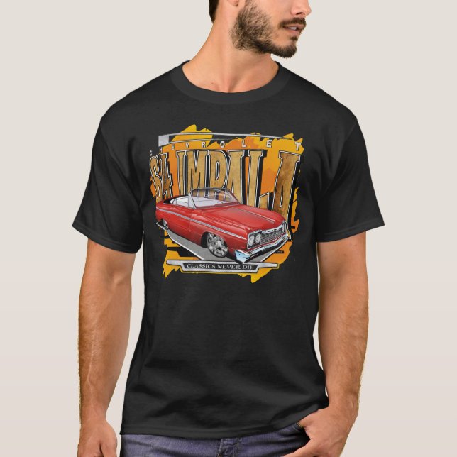 1964 Gewohnheits-Chevrolet- Impalakabriolett T-Shirt (Vorderseite)