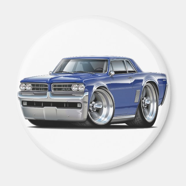 1964 GTO Dk Blue Car Magnet (Vorne)