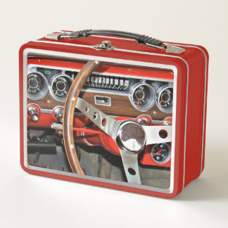 1964 Klassisches Auto Armaturenbrett Metall Brotdose