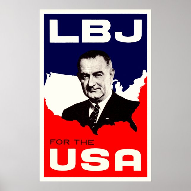 1964 LBJ für die USA Poster (Vorne)