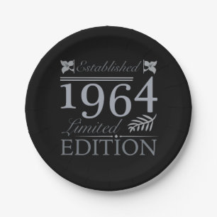 1964 Limited Edition 60 Jahre alt Pappteller