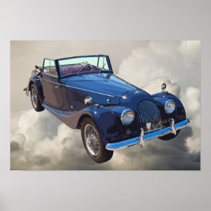 1964 Morgan Plus 4 Cabrio-Sportwagen Poster