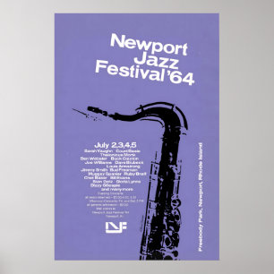 1964 Newport Jazz Festival Jazzplakat - Rhode Poster
