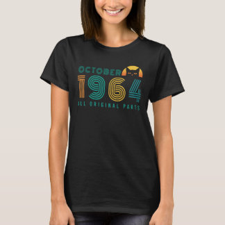 1964 Oktober Katze Retro T-Shirt