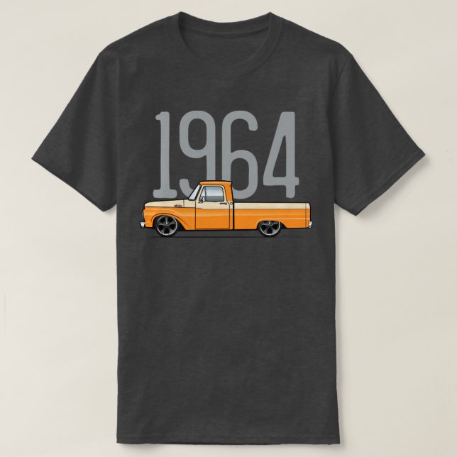 1964 Orange und Tan T-Shirt (Design vorne)