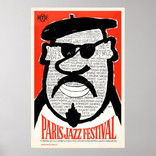 1964 Paris Jazz Festival Jazzplakat - Paris Poster