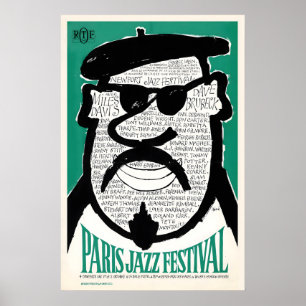 1964 Paris Jazz Festival Jazzplakat - Paris Poster