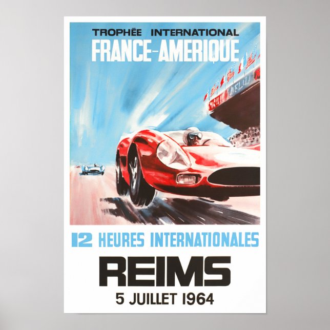 1964 Rennen des 12. Grand Prix Poster (Vorne)
