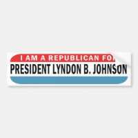 1964 Republikaner für Johnson LBJ Autoaufkleber