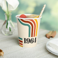 1964 Retro Stripe Vintage Poster