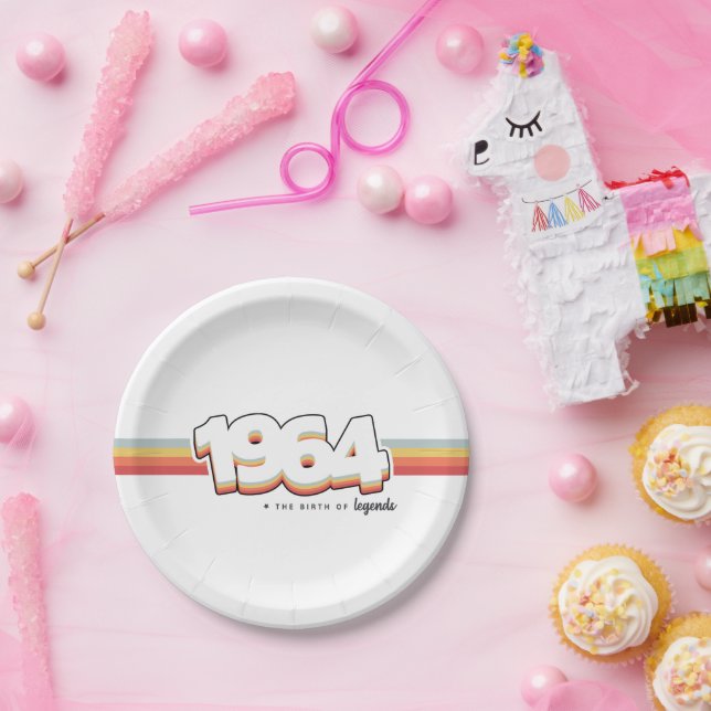 1964 The birth of legends Pappteller (Party)