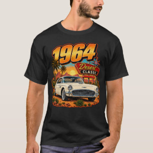 1964 White Classic Sports Car Vintage Wüste T-Shirt