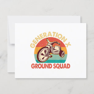 1965-1980 Generation Gen X Generation X Bodentrupp RSVP Karte