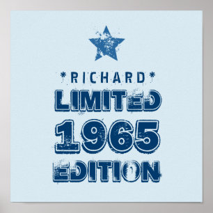 1965 50. Geburtstag Limited Edition Custom J50Z Poster