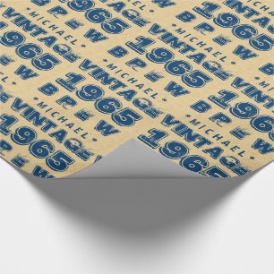 1965 50. oder jeder beliebige Geburtstag VINTAGE B Geschenkpapier