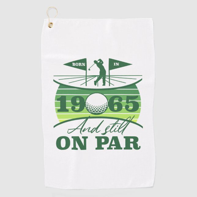 1965 60. Birthday Golf Spaß Golfhandtuch (Vorderseite)