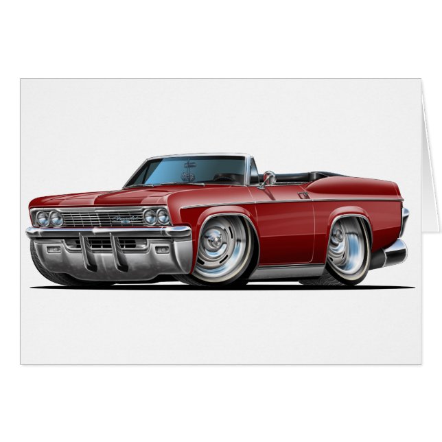1965-66 Impala Maroon Convertible (Vorderseite (Horizontal))