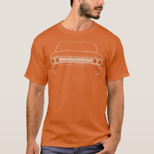 1965 AMC Rambler Classic White Kontur T-Shirt