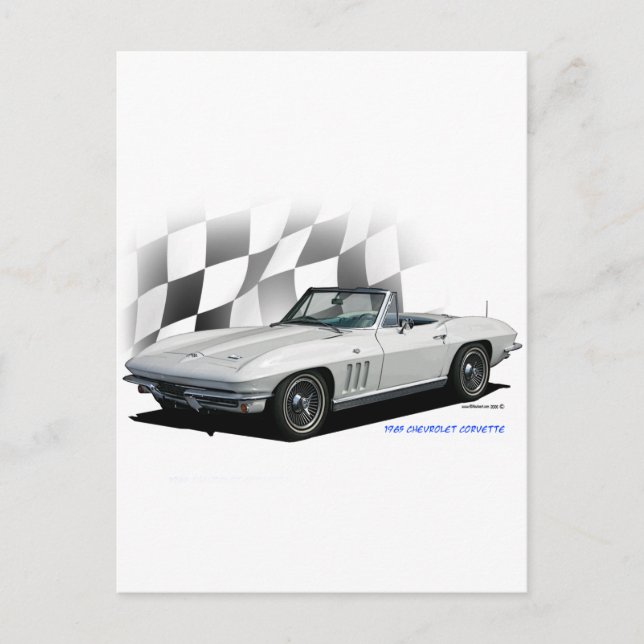 1965 Chevrolet Corvette Postkarte (Vorderseite)