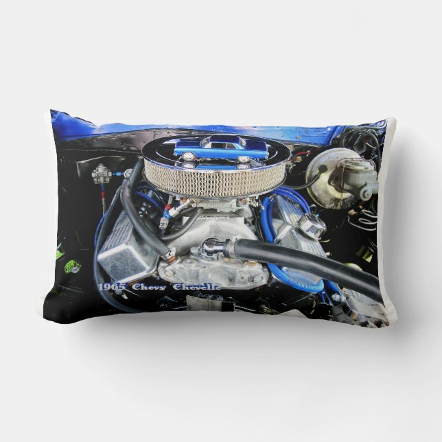 1965 Chevy Chevelle Blue Lendenkissen (Vorderseite)