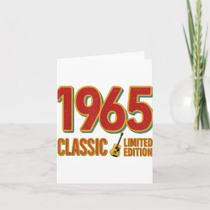 1965 Clic Limited Edition Vintage-Gitarre Geburtst Karte