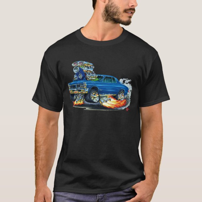 1965 GTO Blau-Auto T-Shirt (Vorderseite)