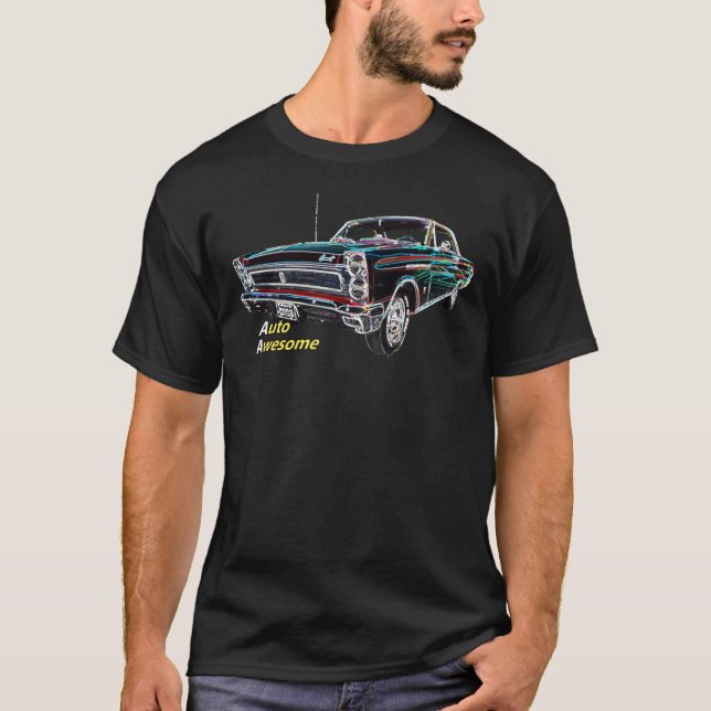 1965 Mercury Comet Cyclone - Neon Logo Essential T T-Shirt (Vorderseite)