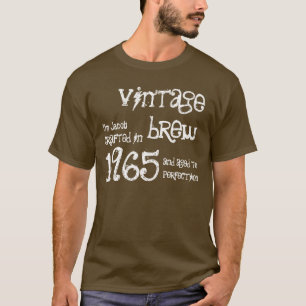 1965 Vintage Brew Spaß zum 50. Geburtstag Brown T-Shirt