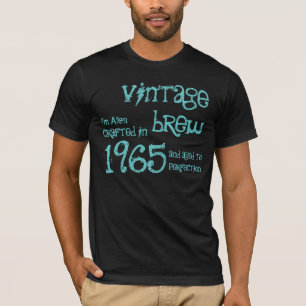 1965 Vintager Brew-Spaß-50. Geburtstags-schwarzes T-Shirt