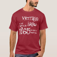 1965 Vintages Brew-Spaß-Jahr-Geschenk-T-Shirt