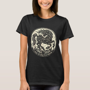1966 2026 Jahr des Feuerpferds Chinesischer Horosk T-Shirt