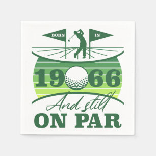 1966 60. Geburtstag Golf Liebhaber Serviette