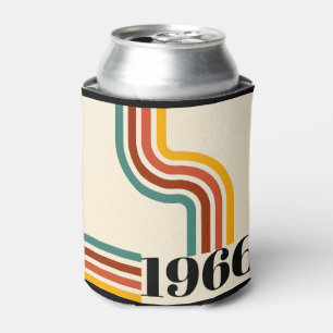 1966 60. Geburtstag Retro-Streifen Vintage  Dosenkühler