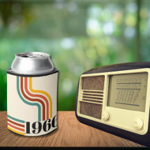 1966 60. Geburtstag Retro-Streifen Vintage