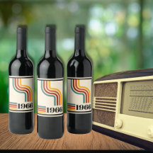 1966 60. Geburtstag Retro-Streifen Vintage