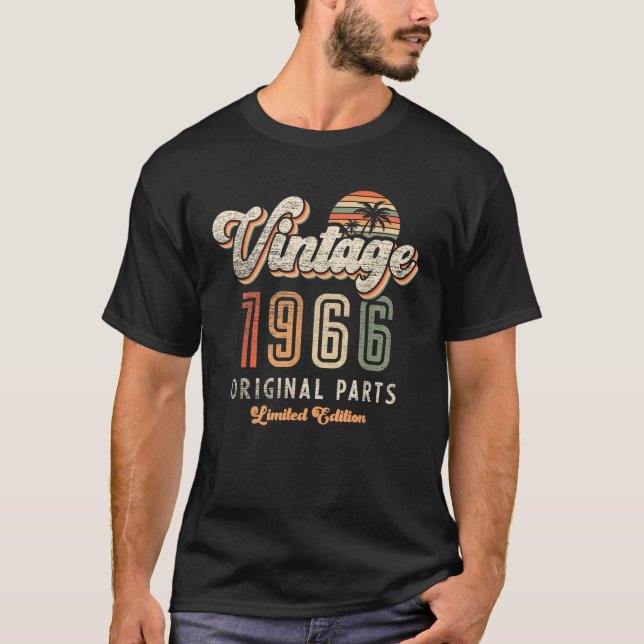 1966 60 Jahre alt 60. Retro-Geschenk limitierte Au T-Shirt (Vorderseite)