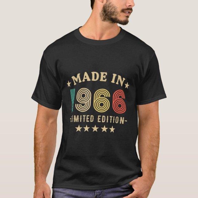 1966 60th Birthday,funny Retro 2026 Gift Him,dad,f T-Shirt (Vorderseite)