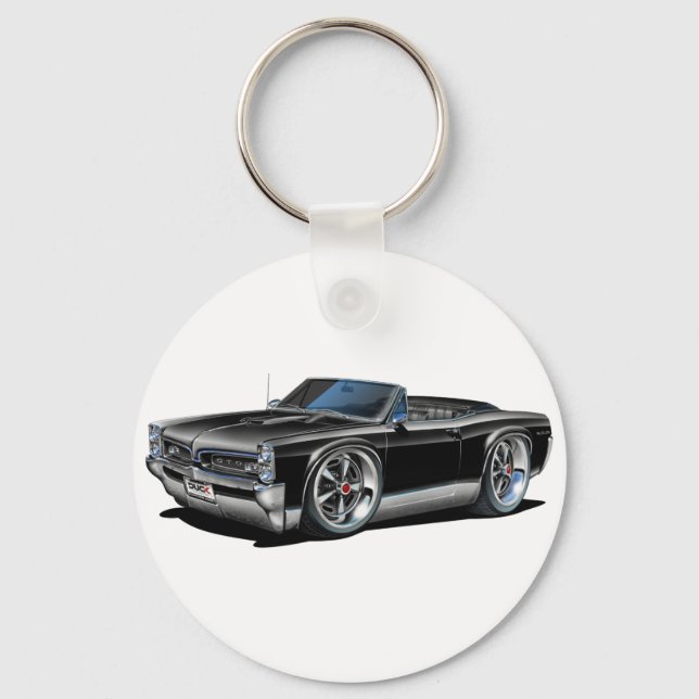 1966/67 GTO Black Convertible Schlüsselanhänger (Vorderseite)
