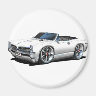1966/67 GTO White Convertible Magnet