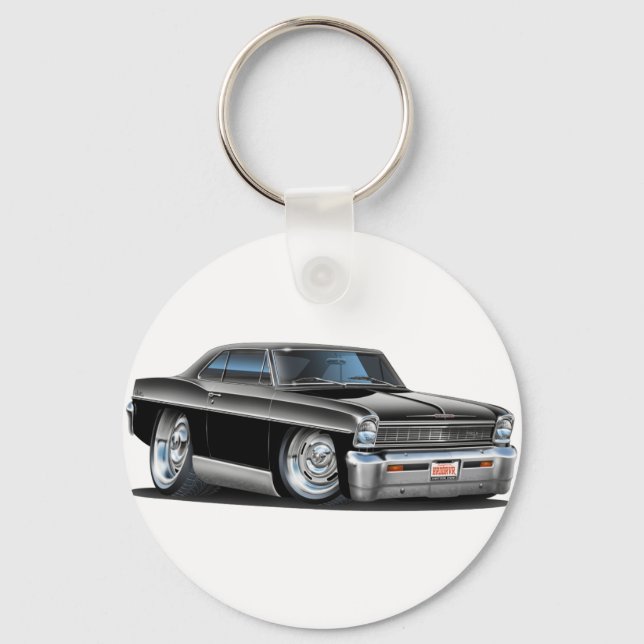 1966-67 Nova Black Car Schlüsselanhänger (Vorderseite)