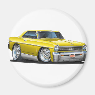 1966-67 Nova Yellow Car Magnet
