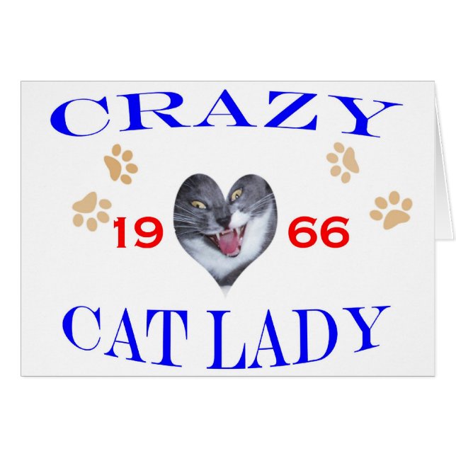 1966 Crazy Cat Lady (Vorderseite (Horizontal))