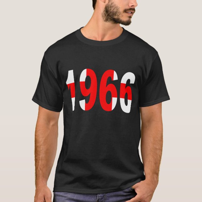 1966 - England-Weltmeisterschaft T-Shirt (Vorderseite)