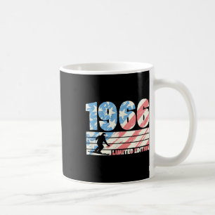 1966 Geburtsjahr Limited Edition 80er Stil Skifahr Kaffeetasse