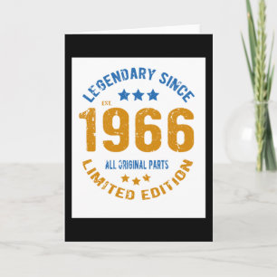 1966 Geburtstags-Retrospektive Karte