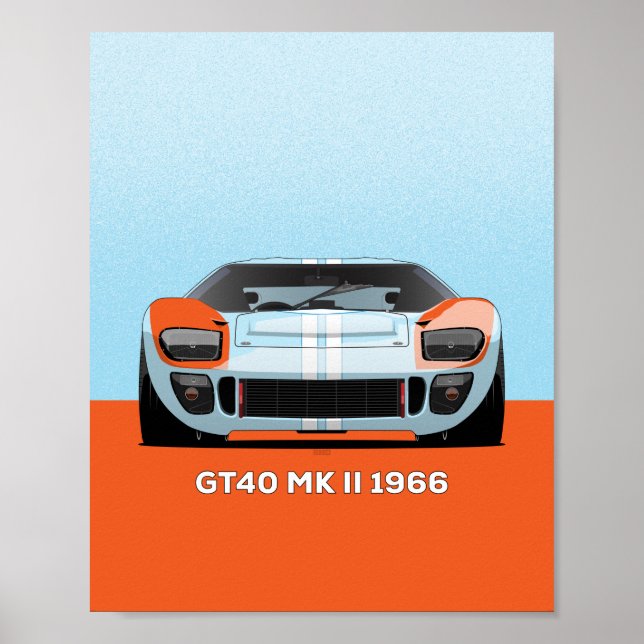 1966 GT40 POSTER (Vorne)