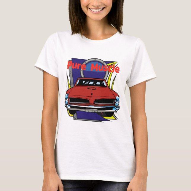 1966 GTO Muskel-Auto T-Shirt (Vorderseite)