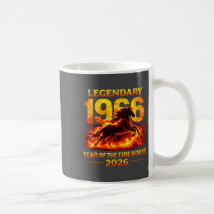 1966 Jahr des Feuerpferds 60. Geburtstag Chinese  Kaffeetasse