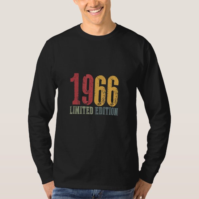 1966 Limited Edition Birthday Vintage Retro T-Shirt (Vorderseite)